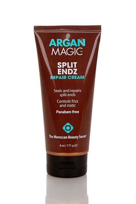 Repair damaged hair with Argan Magic Split Endz Repar Cream
